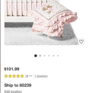 Lamb & Ivy 2 pieces crib bedding